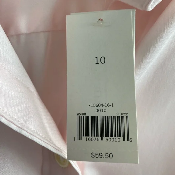 Banana Republic Pink Blouse Tailored Fit - Picture 6 of 10